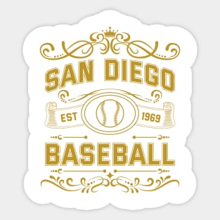 Vintage San Diego Baseball Sticker